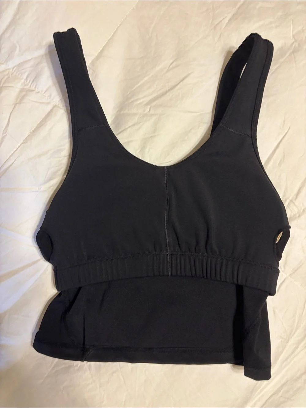 Lululemon athletica Black Scoop Crop Tank Top - Women NWOT